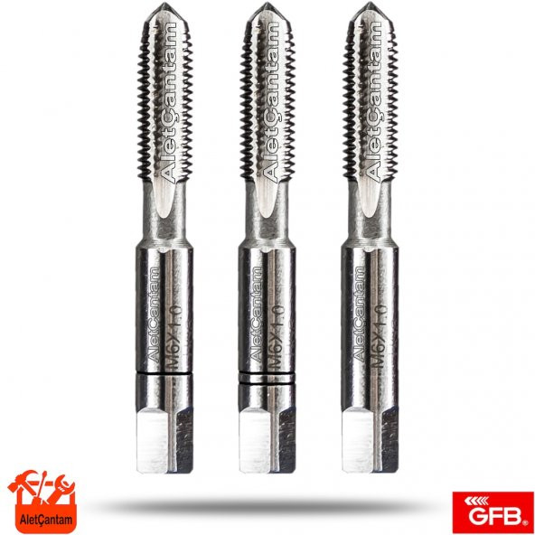 Gfb Kılavuz Hss Metrik 3Lü Takım Klavuz  12mm