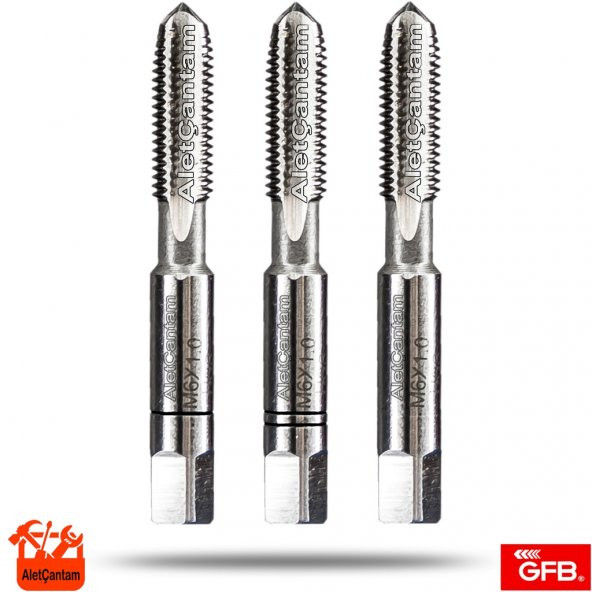 Gfb Kılavuz Hss Metrik 3Lü Takım Klavuz 6mm