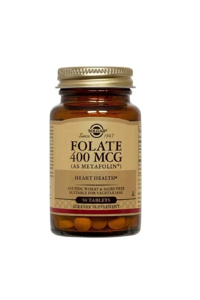 Solgar Folate 400 mg 50 Tablet