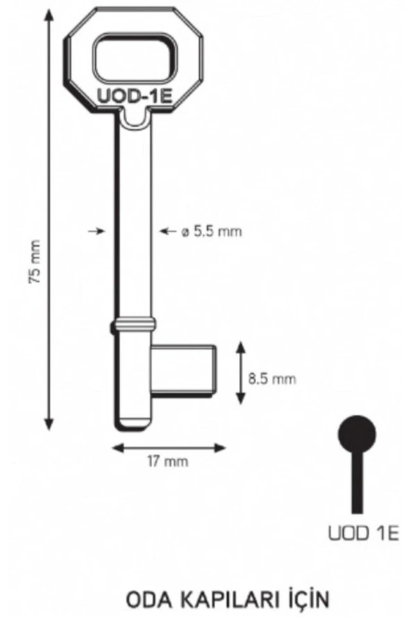 Maymuncuk Oda Kapısı Anahtarı Her Kilidi Açan Anahtarlar-2 Adet - 11mm-13 Mm - 3