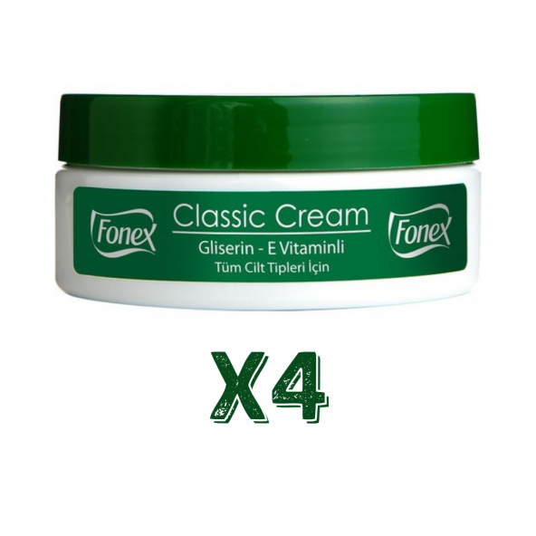 Fonex Klasik Nemlendirici Krem 175 ml 4 Adet