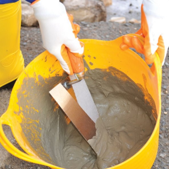 Dekor Beton Sıva Malası 26 cm Ahşap saplı - 2