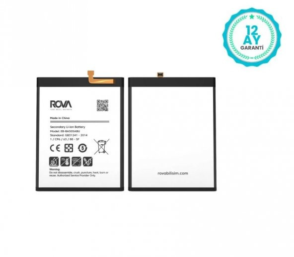 Rova Samsung  SM-A205 A20 Batarya Pil 4000mAh 1Yıl Garantili