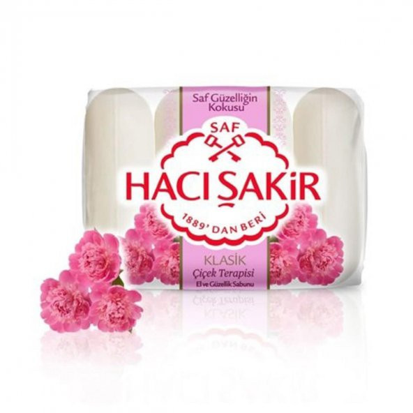 Hacı Şakir Klasik Çiçek Terapisi Güzellik Sabunu 4x70 G - VB762 - 2
