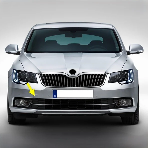 Skoda Superb 2 2014-2015 Ön Tampon Çeki Demiri Kapağı 3T0807241A