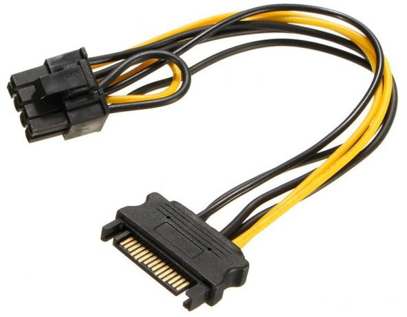 8 Pin - SATA Ekran Kartı Power Kablosu