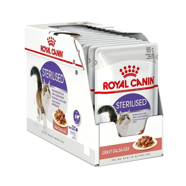 Royal Canin Sterilised Gravy Kısırlaştırılmış Kedi Konservesi Pouch 12 ADET