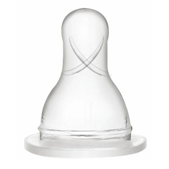 Hanymish Yuvarlak Silikon Biberon Emziği No 1 0-6 Ay - 2