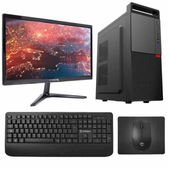 Turbox Tx2449 i5 3470 8GB Ram 128GB SSD 21.5 inç Monitör Masaüstü Ev Ofis Bilgisayarı