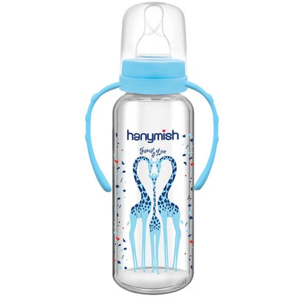 Hanymish 402 Kulplu Cam Biberon 240 ml - 2