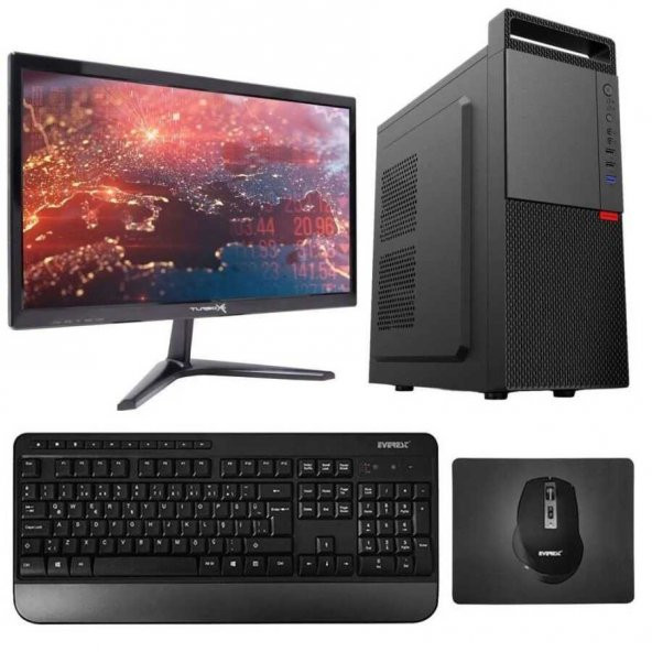 Turbox Tx2499 i7 4770 8GB Ram 256GB SSD 21.5 inç Monitör Masaüstü Ev Ofis Bilgisayarı