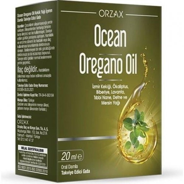 Ocean Oregano Oil Damla 20 Ml 8697595872734 ürün görseli