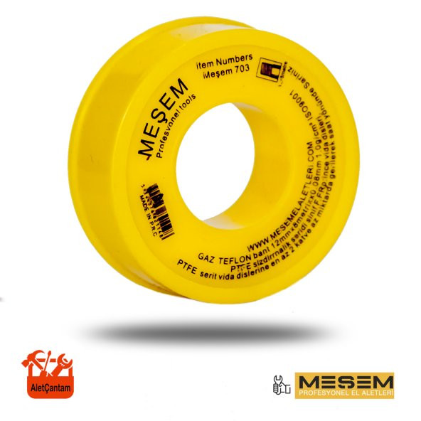 Aletçantam Sarı Teflon Bant Doğal Gaz Tesisat Bandı 1 adet - 2