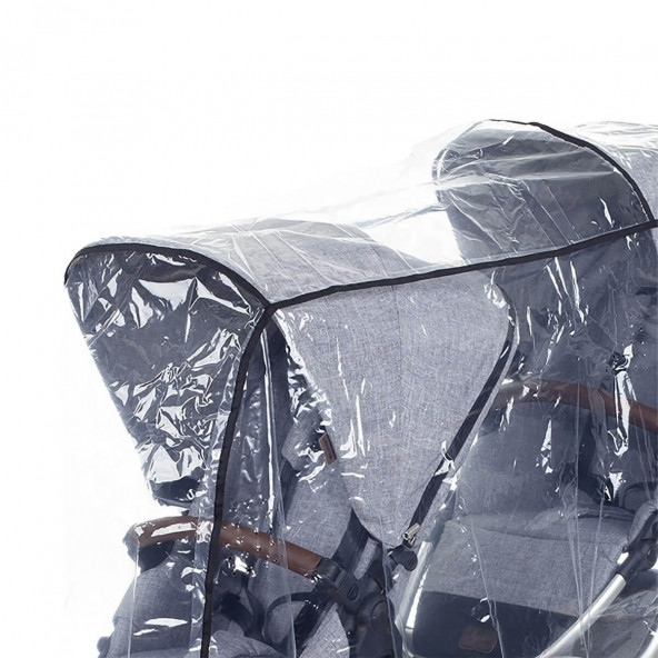 ABC Design Zoom İkiz Bebek Arabası Yağmurluğu - 3
