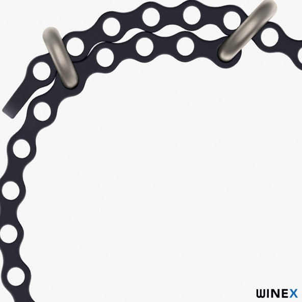 Winex 42-44mm Yeni Nesil Apple Uyumlu Akıllı Saat Kordonu Siyah - 3