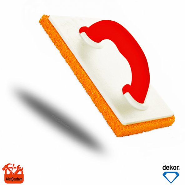 Dekor Kauçuklu Mala 14CM x 28CM Sünger Mala Ölçüsü