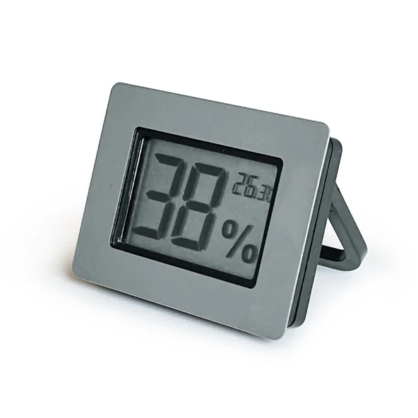 AEK-Tech Metal Çerçeve Dijital Higrometre Termometre Nem Ölçer Humidor Puro Kutusu - Resim 2