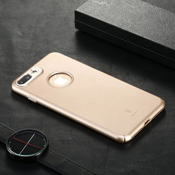 iPhone 7 Plus Kılıf Baseus Simpleds Case Gold