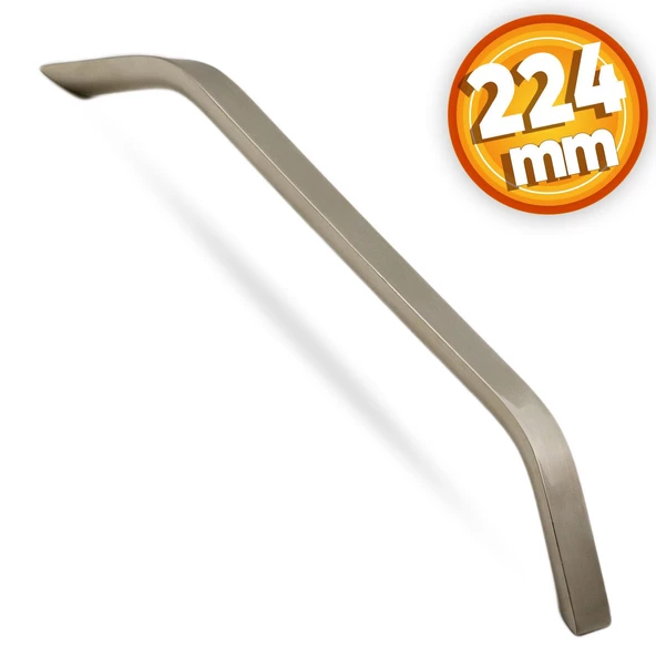 Volga Mobilya Mutfak Dolap Dolabı Kapak Çekmece Kulpu Kulpları Kulbu 224 Mm Inox Metal Kulp