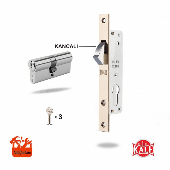 Kale 201 Silindirli Sürme Kilit Sürgülü Kapı Kilidi