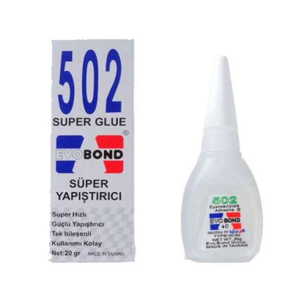 Evobond 502 Hızlı Yapıştırıcı 20Gr.