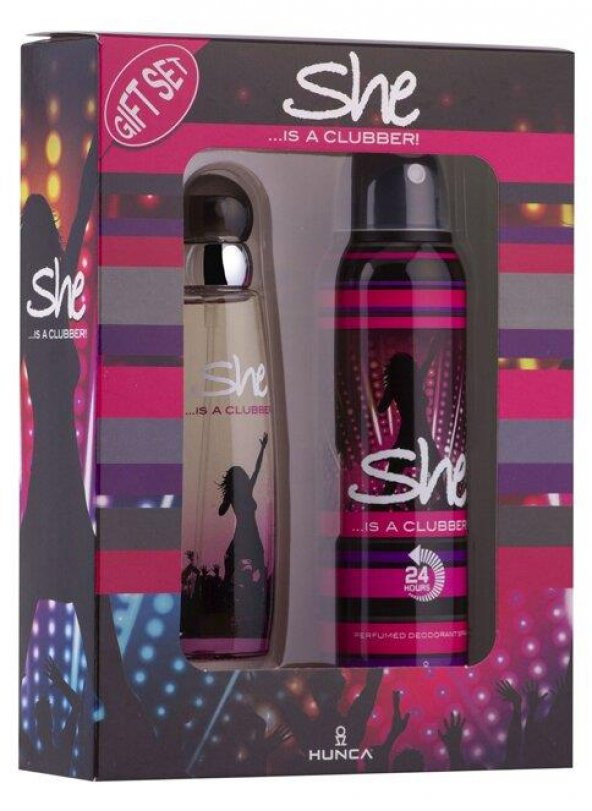 She Clubber EDT 50 ml Kadın Parfüm + Deodorant Set