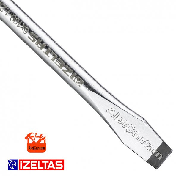 İzeltaş Düz Uçlu Tornavida Kraft 6 x 100  Genel Kullanım - 2