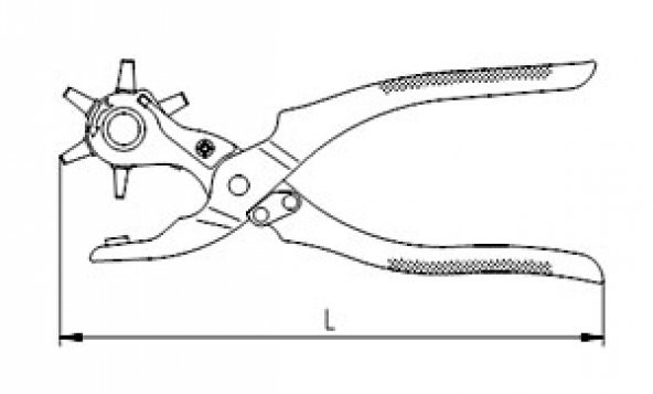 Izeltaş Delik Zımba Kemer Delme Pensesi Delici Zımba - 3