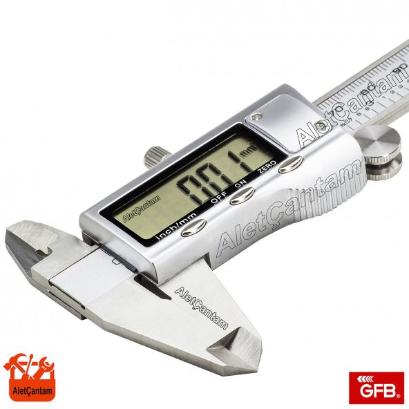 GFB DİJİTAL KUMPAS PASLANMAZ ÇELİK GÖVDE 150MM PLASTİK KUTUSUNDA - 6