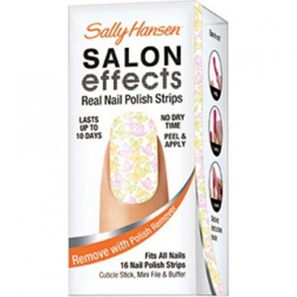 Sally Hansen Salon Effects Gerçek Ojeden Yapılan Desenli Oje Bandı All A Flutter