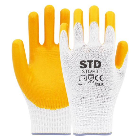 STD BEYBİ NİTRİL KAPLAMA ÖRME İŞ ELDİVENİ EN388
