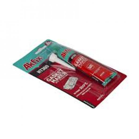 AKFİX TÜP SIVI CONTA YÜKSEK ISI SİLİKONU 300 C KIRMIZI CONTA 50ML - 5