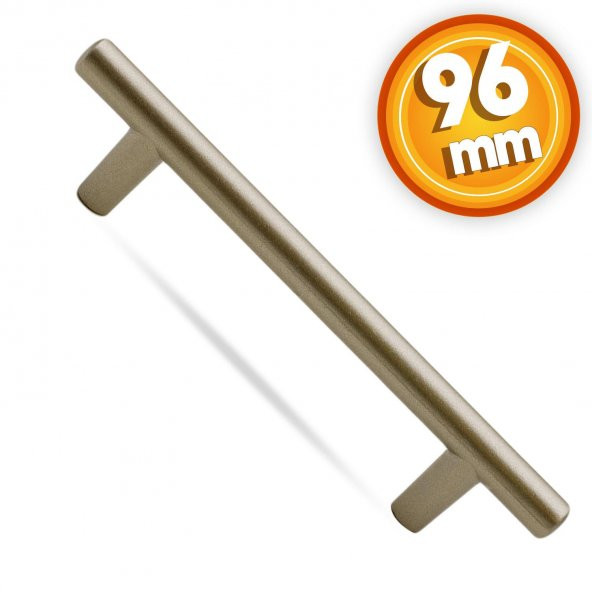 Çekmece Dolap Kapak Kulpu Kulbu 96 mm Saten Metal Kulp