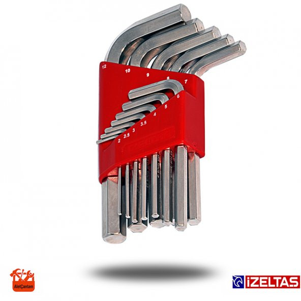 İzeltaş Alyan Anahtar Seti Allen Takımı 12 Parça - 5
