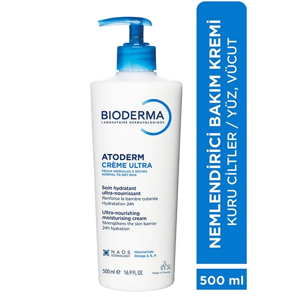 Bioderma Atoderm Cream Kuru Ciltler için Nemlendirici Krem 500 ml - 3