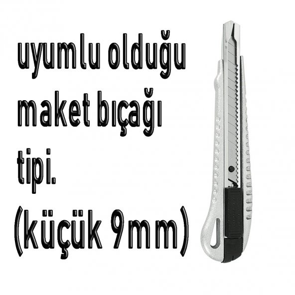 Sdı Maket Bıçağı Yedeği Sdi 10Lu Paket 9MM Dar Tip Maket Ağzı 1 Paket - 2