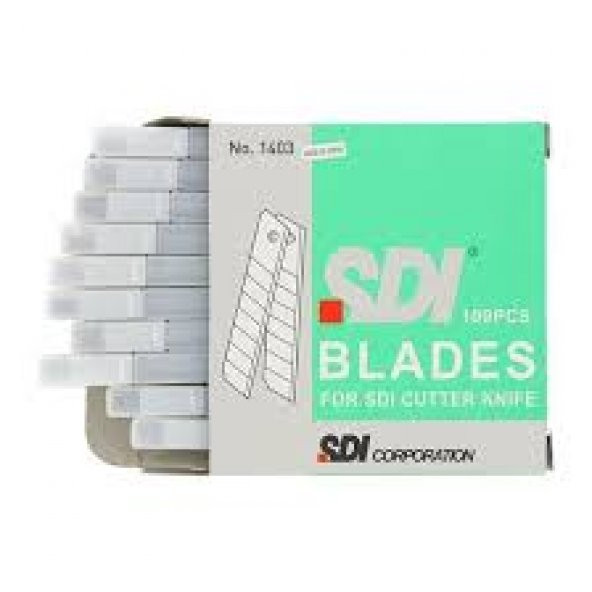 Sdı Maket Bıçağı Yedeği Sdi 10Lu Paket 9MM Dar Tip Maket Ağzı 1 Paket - 4