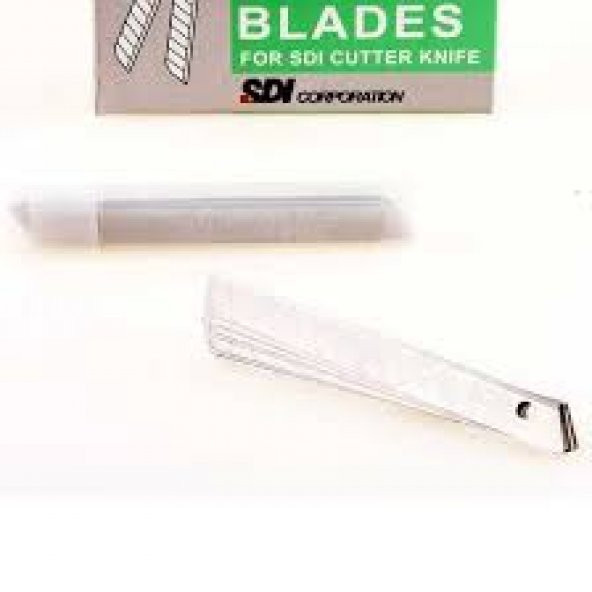 Sdı Maket Bıçağı Yedeği Sdi 10Lu Paket 9MM Dar Tip Maket Ağzı 1 Paket - 5