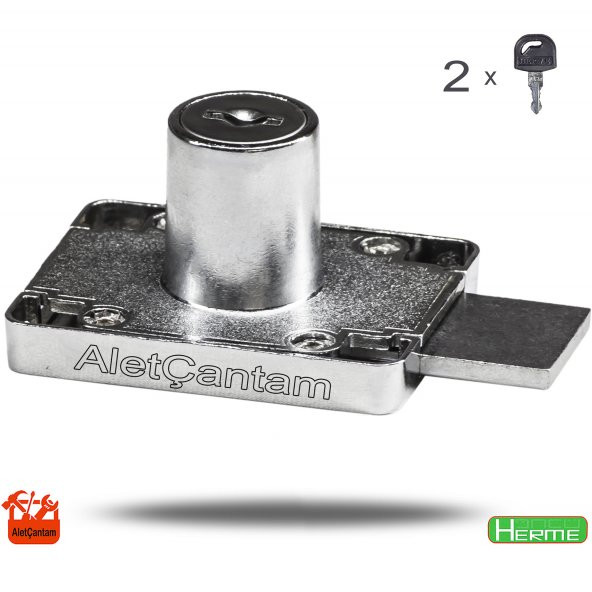 Dolap Çekmece Kilidi Dikdörtgen İki Turlu Kilit