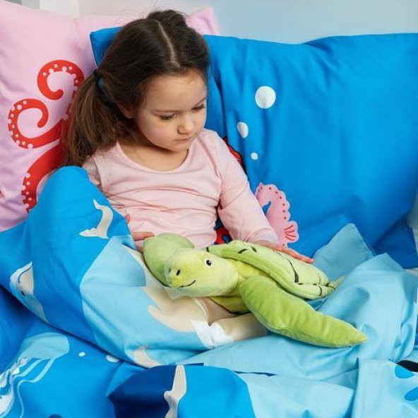 Peluş Kaplumbağa Yumuşak Oyuncak MeridyenDukkan Yeşil, 44 Cm Çocuk Peluş Oyuncaklar - 6