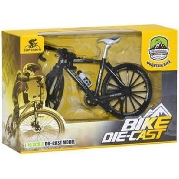 Metal Model Bisiklet - 0818-4A-SİYAH - 3
