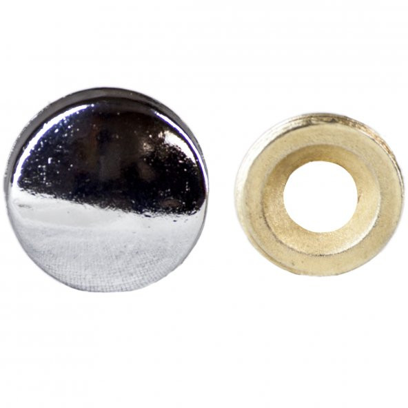 Krom Vida Kapağı Vida 15 MM Gizleyici Kapak (10 Lu Paket) - Resim 3