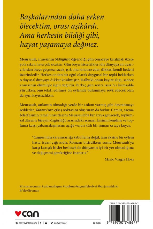 Yabancı (yeni Kapak) | Albert Camus | Can Sanat Yayınları - 4