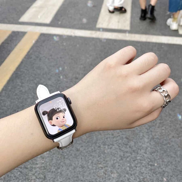 Apple Watch 38mm KRD-28 Deri Kordon - 11