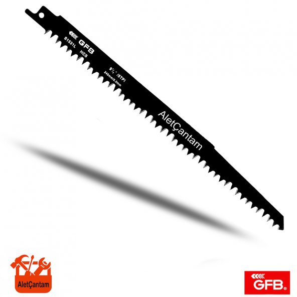 GFB TİLKİ KUYRUĞU TESTERE BIÇAĞI AHŞAP 240 MM AĞAÇ