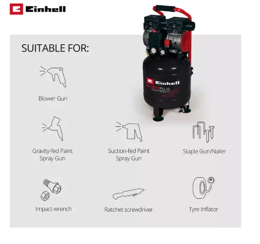 Einhell TE-AC 135/24 Silent Kompresör Sessiz 24 LT 4020610 - 3