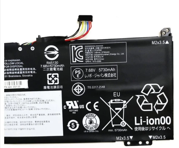 Orjinal Lenovo 5B10W67403 5B10Q16066 Notebook Batarya Laptop Pil - 3