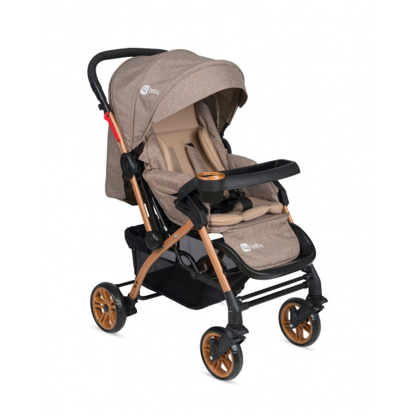 4 Baby AB310 Active Gold Çift Yönlü Bebek Arabası Kahverengi