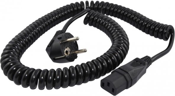 3x0.75 mm Helezon C13 Power Kablosu - 2 Metre
