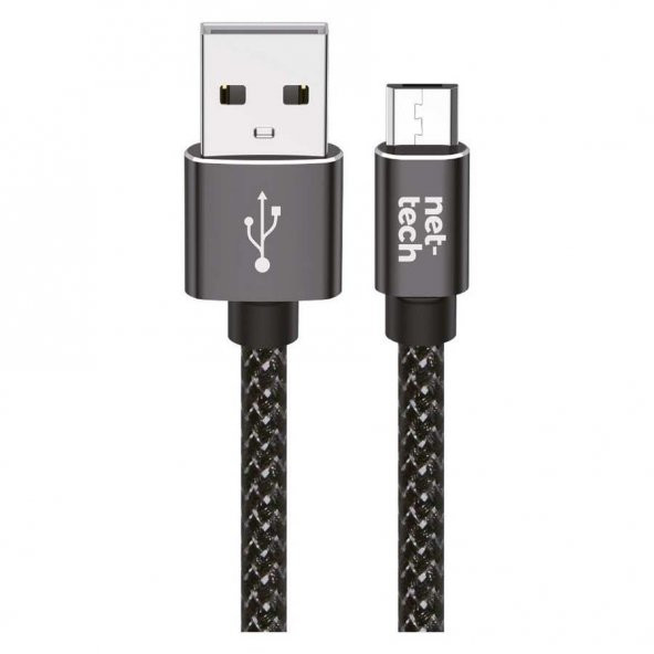 Nettech NT-DC02 İp Örgü Micro USB Şarj Data Kablosu 300 Cm